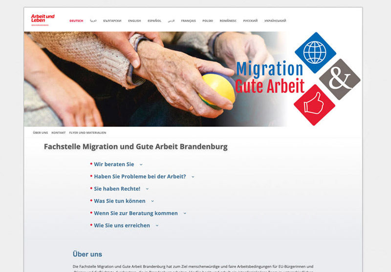 Vorschaubild der Website rightsatwork.de